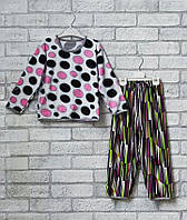 Пижама детская кофта с длинным рукавом и штанами, домашний комплект для девочки