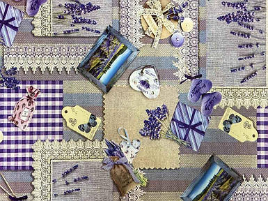 Термосерветка на нетканній основі 0,98*0,58м №15 пластик Лаванда PROVENCE ТМ Bona Domus FG