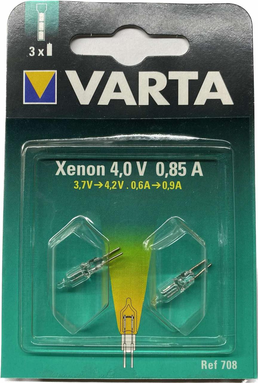 Лампочка Varta 708 для ліхтаря, Xenon, 4В, 0.83А