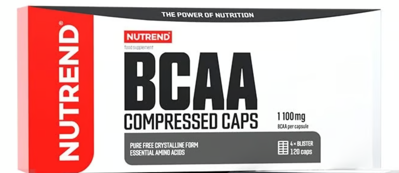 Nutrend BCAA Compressed Сaps 120 caps - фото 1 - id-p498046769