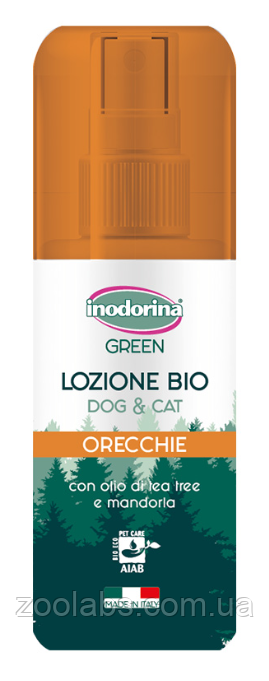 Лосьйон для чистки вух кота Inodorina Green Lozione Orecchie 100 мл