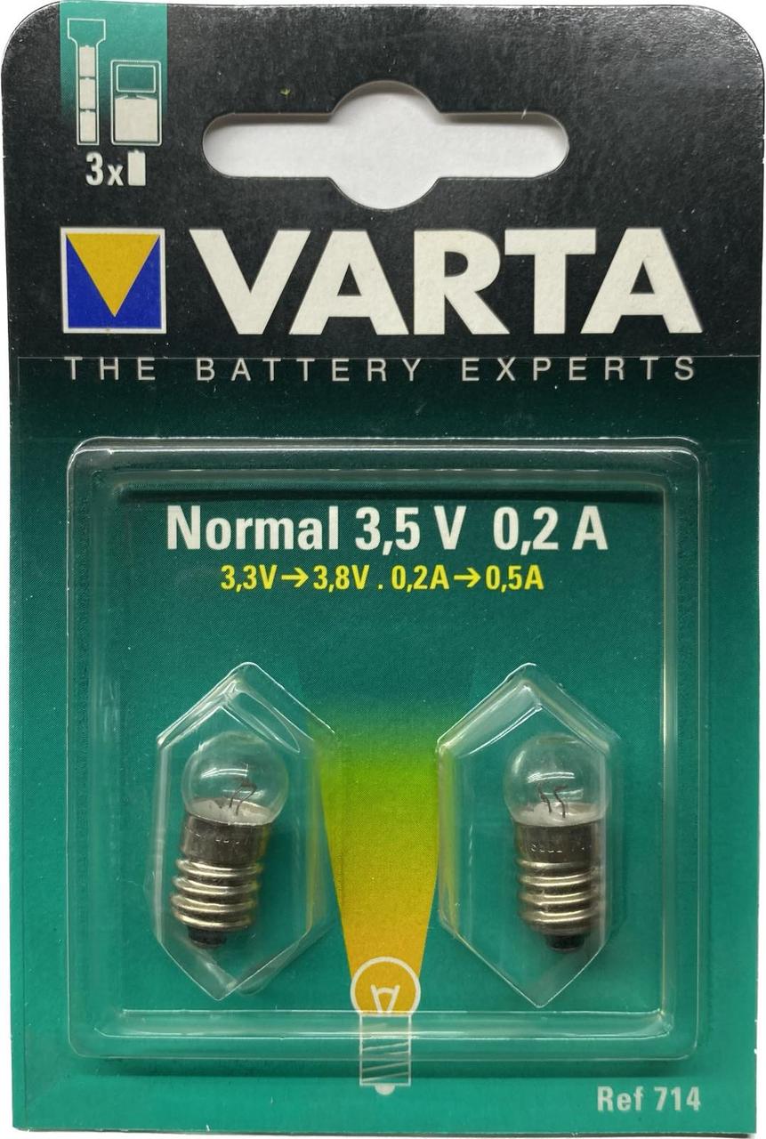 Лампочка Varta 714 для ліхтаря, аргон 3,5V 0,2 A (2 шт.)