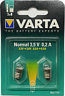 Лампочка Varta 714 для фонаря, аргон 3,5V 0,2A (2шт)