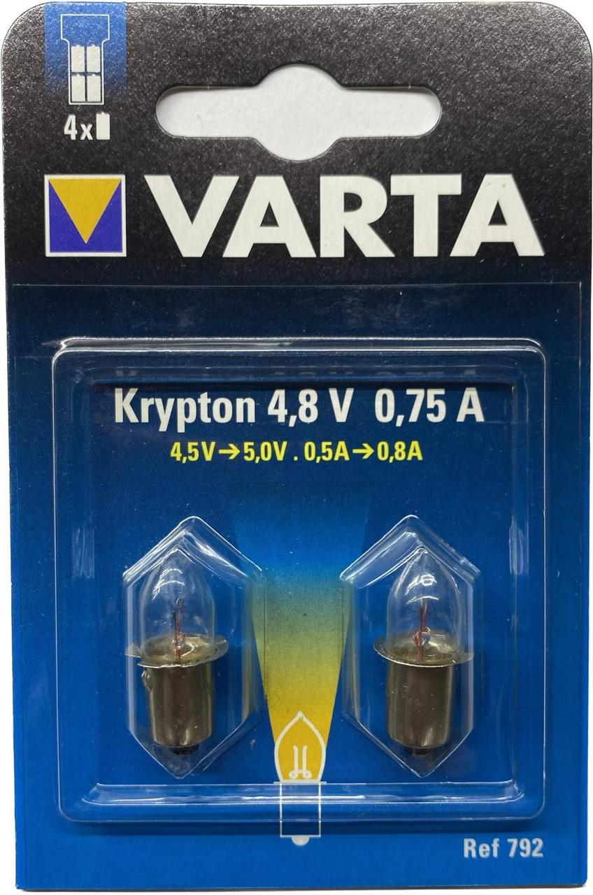 Лампочка Varta 792 для ліхтаря, криптон, 4.8, 0.75 А