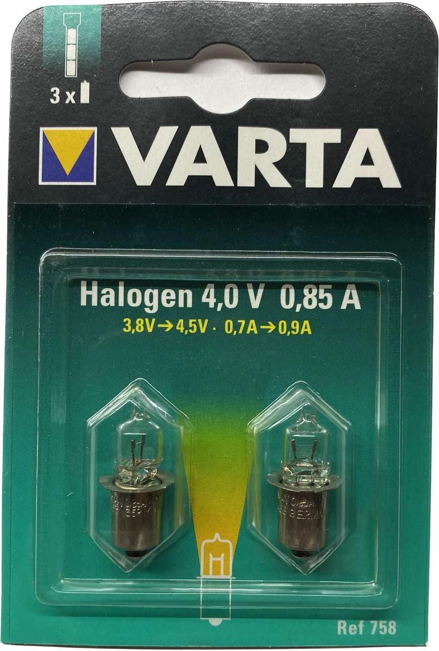 Лампочка Varta 758 для ліхтаря, Halogen 4,08V 0,85A