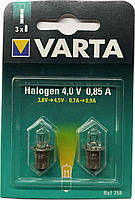 Лампочка Varta 758 для ліхтаря, Halogen 4,08V 0,85A
