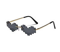 Солнцезащитные имиджевые очки квадратное сердце унисекс