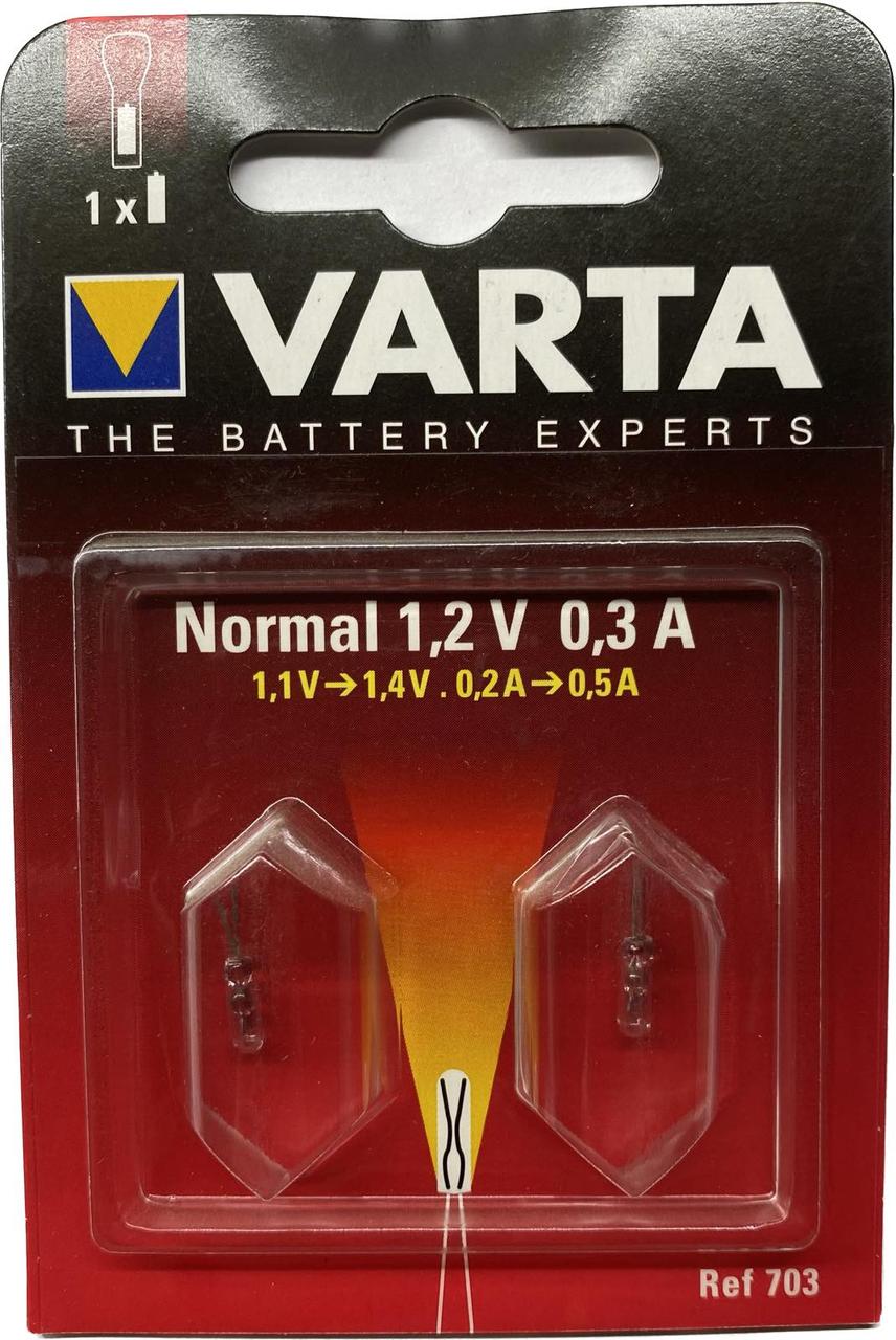 Лампочка Varta 703 для ліхтаря, аргон, 1.2, 0.3 А