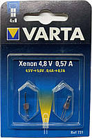 Лампочка Varta 731 для ліхтаря, Xenon 4,8V 0,57A (2шт)