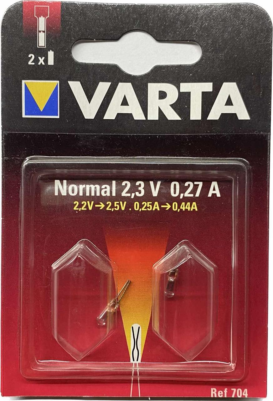 Лампочка Varta 704 для ліхтаря, аргон, 2.3, 0.27 А