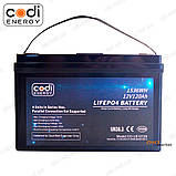 Акумулятор LiFePo4 12V 120Ah літій-залізо-фосфатний для ДБЖ Codi Energy, фото 2
