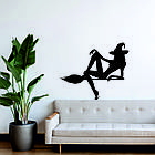 Декоративне настінне Панно «Відьма на мітлі», Декор на стіну, фото 2