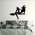 Декоративне настінне Панно «Відьма на мітлі», Декор на стіну, фото 8