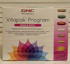 Вітаміни GNC Women's Vitapak Program Whole Body 30 пакетів мегамен mega men