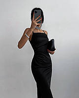 Шелковое женское платье в бельевом стиле миди Ткань: шелк Размер: 42-44, 44-46