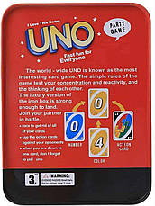 Настільна гра UNO: Party game (Уно: Вечірка, Металева коробка), фото 4