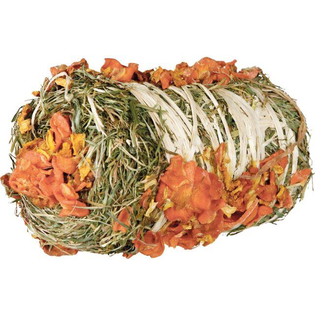 Trixie TX-60793 Закуска для гризунів TRIXIE Тюк сіна з гарбузом та морквою, 10х18см, 200гр