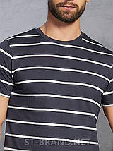M-3XL. Темно-сіра чоловіча футболка 100% Cotton, виконана з натурального та приємного матеріалу, фото 6