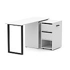 Стіл розкладний трансформер письмовий Білий для двох, фото 3