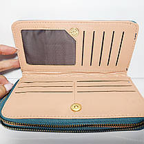 Жіночий гаманець на блискавці тв вітділами для карток 15, фото 5
