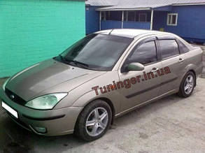 Дефлектори вікон (вітровики) Ford Focus 1998-2004 (Hic)