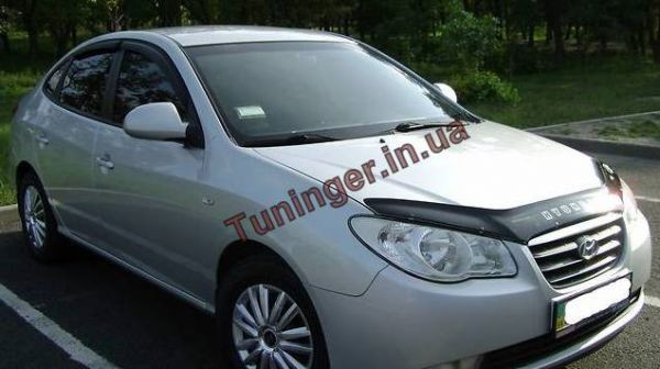 Вітровики, дефлектори вікон Hyundai Elantra HD 2007-2010 (Hic)