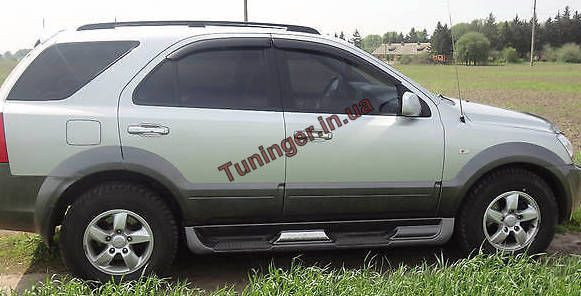 Дефлекторы окон (ветровики) Kia Sorento 2002-2008 (Autoclover/Корея) - фото 5 - id-p328951281