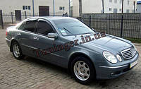 Дефлекторы окон (ветровики) Mercedes W211 2003-2009 (Hic)
