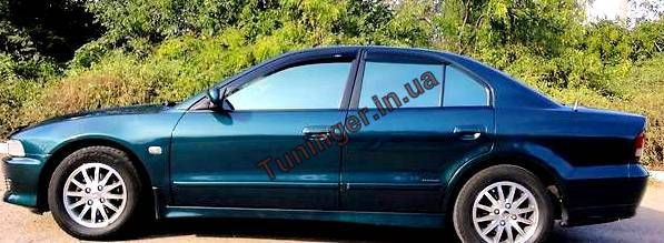 Дефлекторы окон (ветровики) Mitsubishi Galant 8 1996-2004 (Hic) - фото 1 - id-p328951398