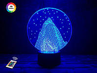 3D светильник ночник с пультом "Эверест" 3DTOYSLAMP