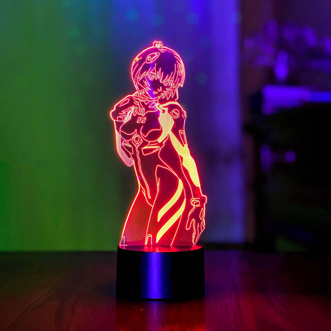 3D світильник нічник з пультом "Рей Аянамі" 3DTOYSLAMP