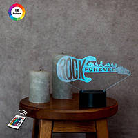 3D світильник нічник з пультом "Гітара 3" 3DTOYSLAMP