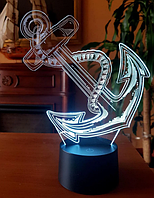 Сменная пластина для 3D ламп "Якорь" 3DTOYSLAMP