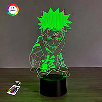 3D светильник ночник с пультом "Наруто" 3DTOYSLAMP