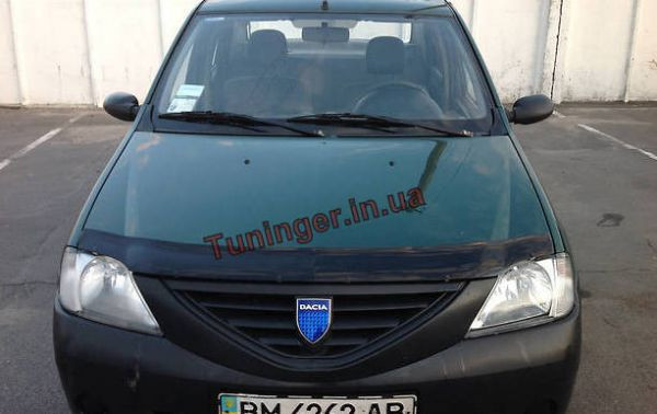 Мухобійка, дефлектор капота Renault Logan 2004-2012 (ANV)