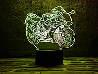 Сменная пластина для 3D светильников "Мотоцикл 8" 3DTOYSLAMP