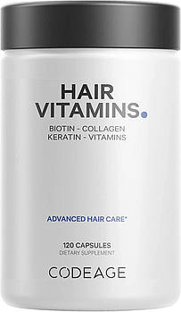 CodeAge Hair Vitamins / Вітаміни для волосся 120 капсул BX511