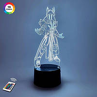 3D світильник нічник з пультом "Владика льоду" 3DTOYSLAMP