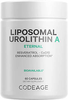 Codeage Liposomal Urolithin A/Уролітин A Збільшення клітинної енергії 60 капсул BX574