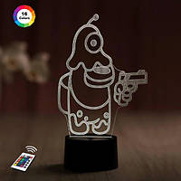 3D светильник ночник с пультом "Амонг Ас 2" 3DTOYSLAMP