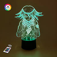 3D светильник ночник с пультом "Кокичи Ома" 3DTOYSLAMP