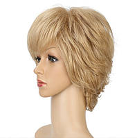 Женский парик с короткой стрижкой , матовый цвет волос золотистого блонда