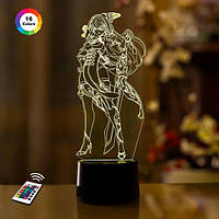 3D светильник ночник с пультом GENSHIN IMPACT "Бэй Доу" 3DTOYSLAMP