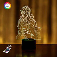 3D світильник нічник з пультом GENSHIN IMPACT "Тарталья" 3DTOYSLAMP