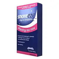 Snoreeze носові пластирі для полегшення дихання, великі 10 шт.