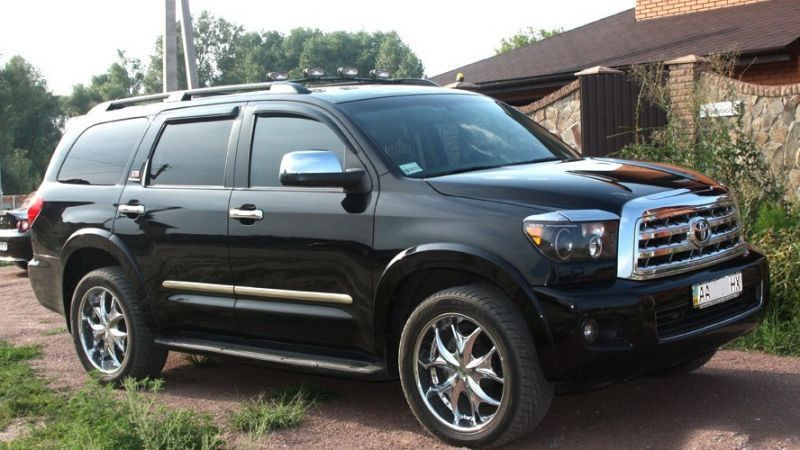 Вітровики,дефлектори вікон Toyota Sequoia 2008- (Hic)