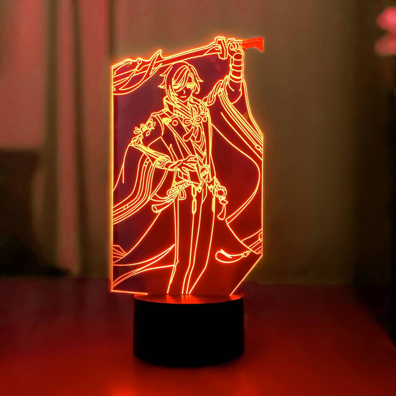 3D світильник нічник з пультом GENSHIN IMPACT "Камісато Аято" 3DTOYSLAMP, фото 1