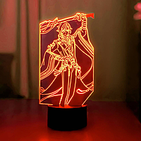 3D светильник ночник с пультом GENSHIN IMPACT "Камисато Аята" 3DTOYSLAMP