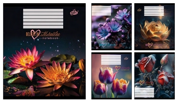 Зошит 60 арк. клітинка "Бріск" / Чудеса