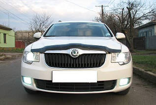 Мухобойка , дефлектор капота Skoda Superb 2008-2014 (Sim)